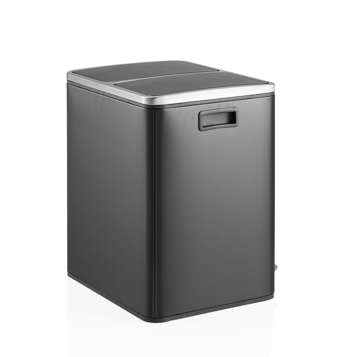 hjh OFFICE Mülleimer Abfalleimer Clean 9 schwarz Mülltrennung 2 x 15 Liter innen - 4064323108665