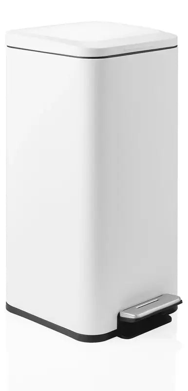 B-Ware Hjh Office Mülleimer Abfalleimer Mülltrenner Clean Square Stahl Weiß 30 Liter - 4064323108696