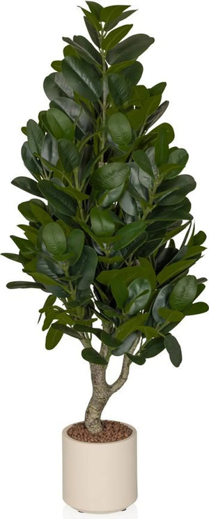 B-Ware Hjh OFFICE Kunstpflanze Mangostan Garcinia Pflanze grün Kunststoff robust 120cm