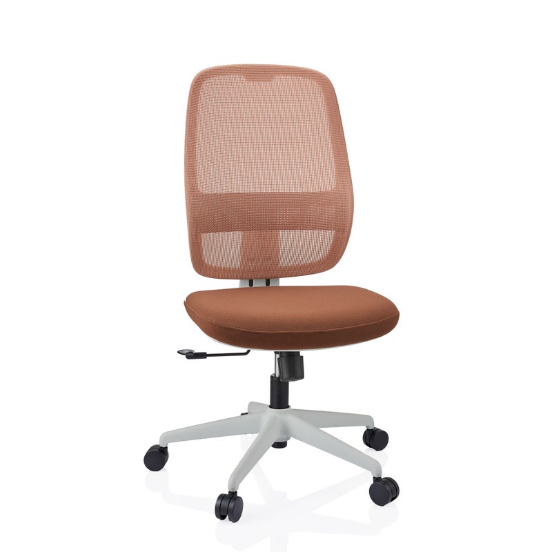 HJH Office Supply Bürostuhl Drehstuhl Minoro W Netzstoff Textil Braun Modern - 4064323108825