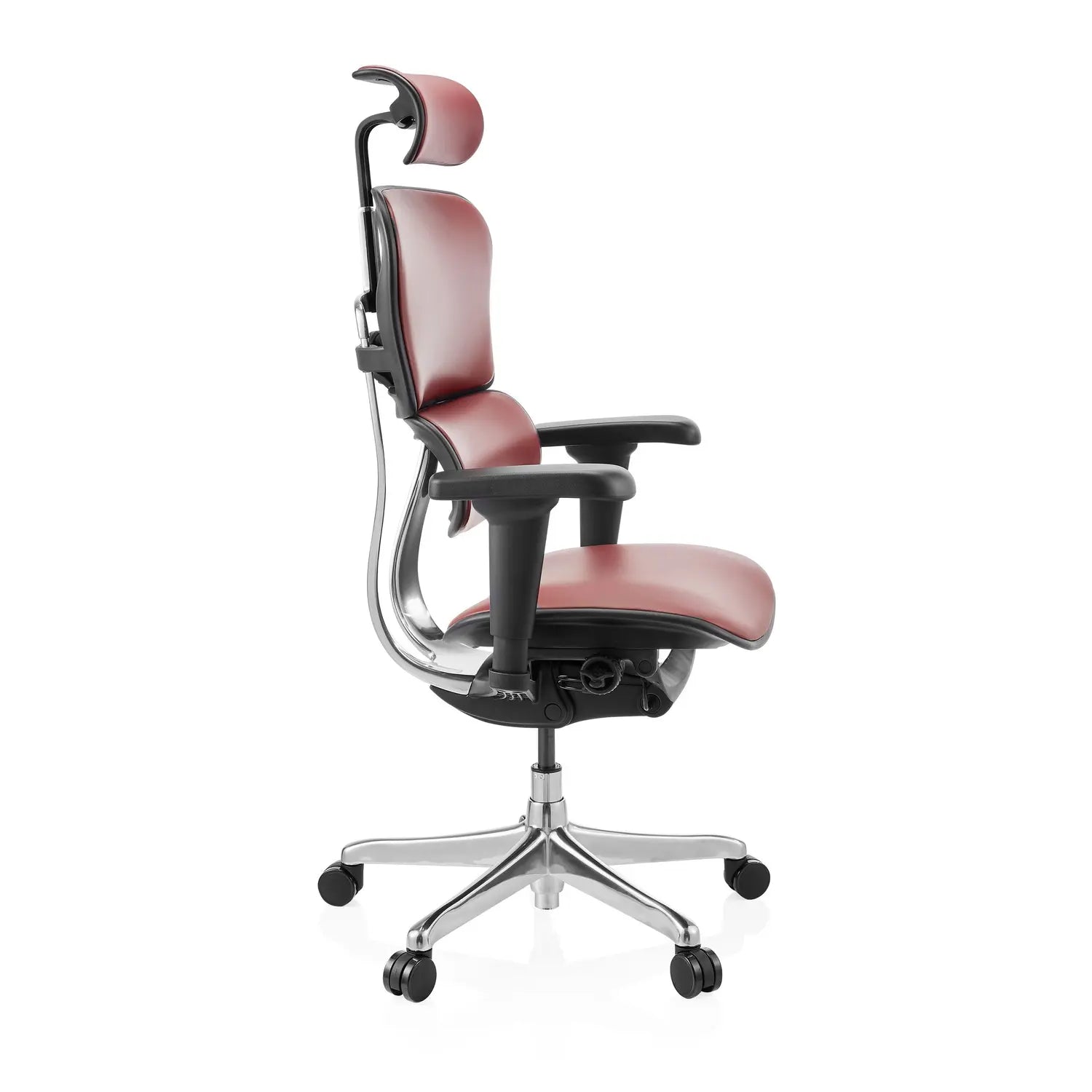 D-Ware Hjh Office Bürostuhl Drehstuhl Ergohuman Ultra L Gen2 Leder Rot Defektware - 4064323109181