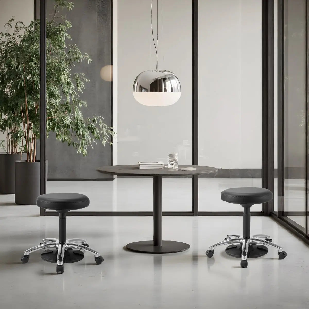 B-Ware Hjh Office Drehstuhl Hocker Sitz Operator Step Schwarz Arbeitsstuhl Praxis Labor - 4064323109464