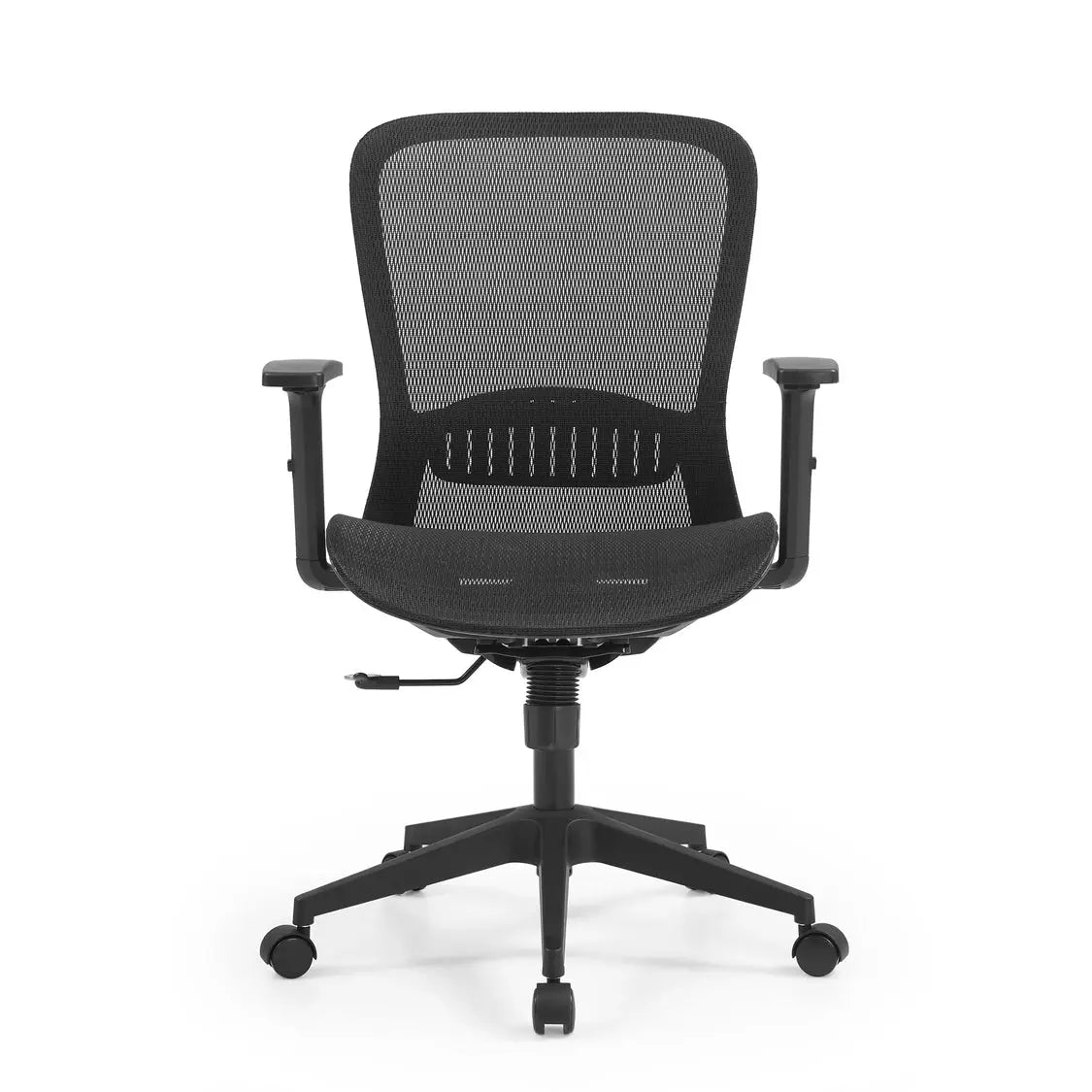 B-Ware My Buero Bürostuhl Drehstuhl Schreibtischstuhl Netz Air Port 2 Armlehnen Schwarz - 4064323130093