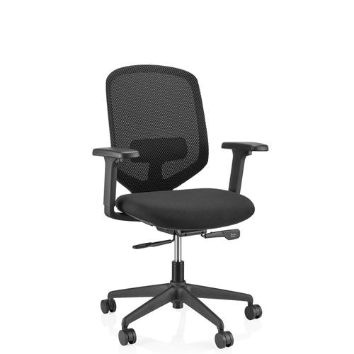 HJH OFFICE Bürostuhl Drehstuhl Schreibtischstuhl Delvia Schwarz Armlehnen - 4064323130628