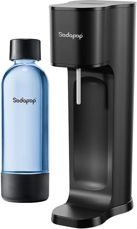 Sodapop Joy Eco Wassersprudler Trinkwassermacher Wassersprudler Schwarz Flasche B-Ware