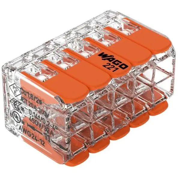 B-Ware Wago Verbindungsklemme Serie 22110 Polig Klemme Anschluss Verbinder 45 Stück - 2050012150062