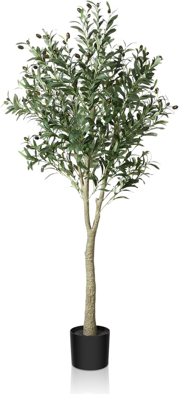 Künstlicher Olivenbaum Pflanze Kunstbaum 150cm Tropisch Indoor Outdoor Büro B-Ware - 4069518044124