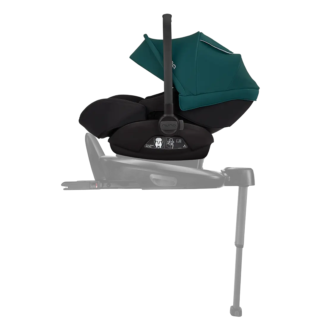 Nuna Babyschale Autositz Arra Next Lagoon Schwarz Dunkelgrün 45 35 80 Cm B-Ware