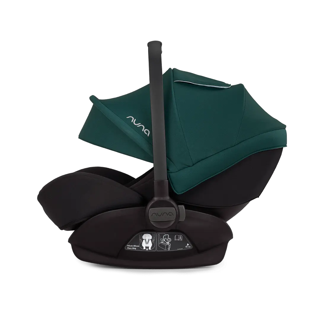 Nuna Babyschale Autositz Arra Next Lagoon Schwarz Dunkelgrün 45 35 80 Cm B-Ware