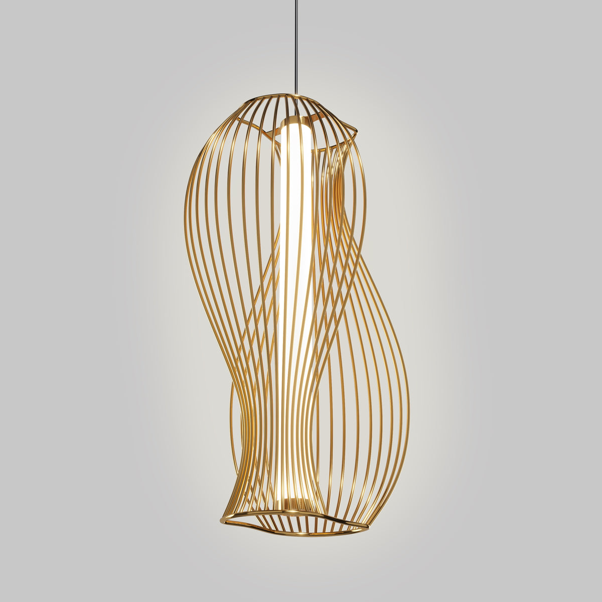 Maytoni Luminosa Shadows Of The Past Modern Wire Frame Pendant Ceiling Light - 4099776150732
