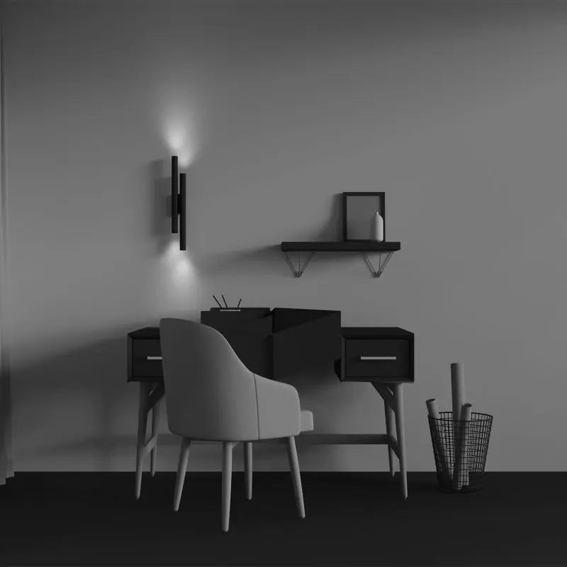 B-Ware Maytoni Wandleuchte Wandlampe Led Calipso Schwarz Lampe 49cm 2700 K Siehe Text - 4099776153542
