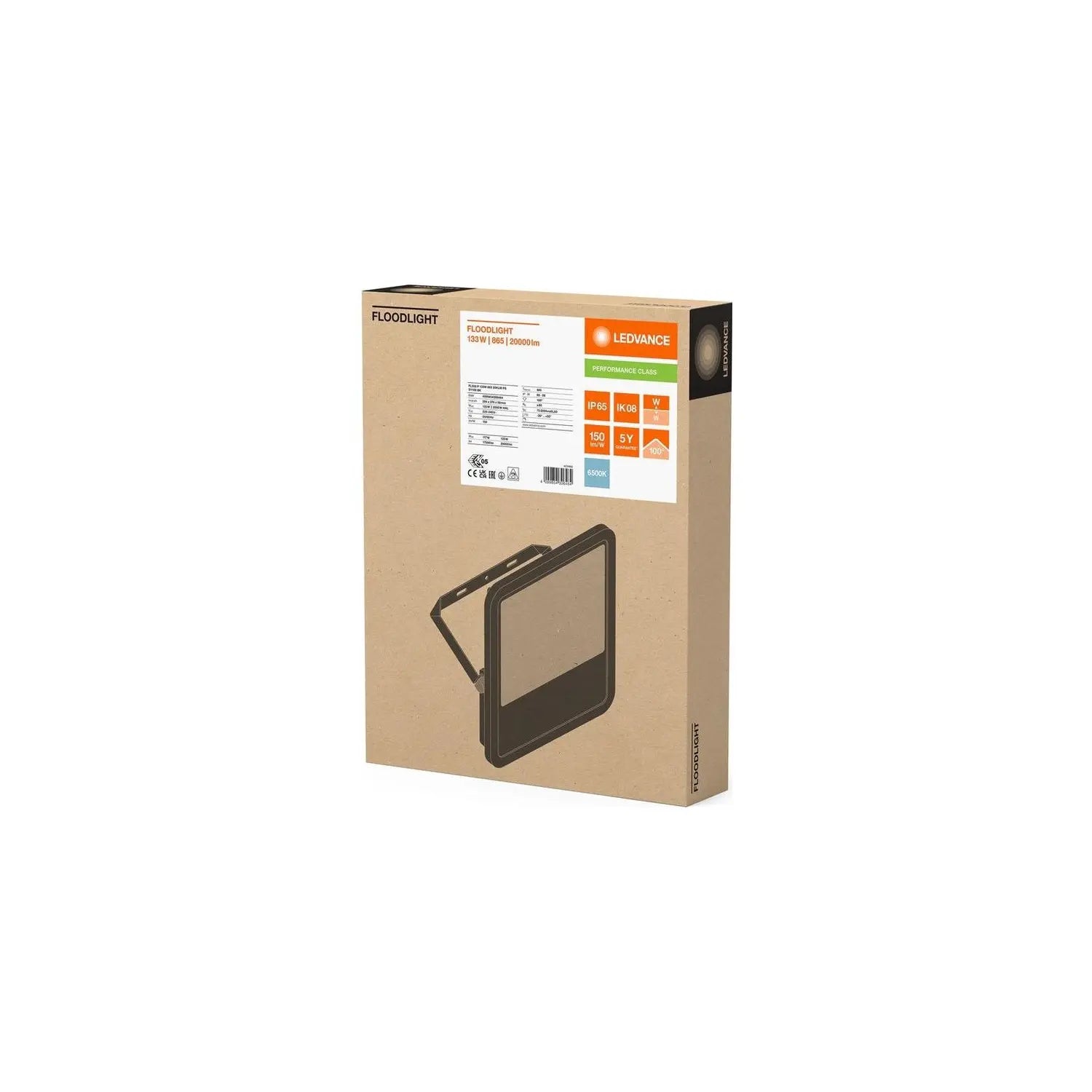 B-Ware Ledvance Flutlicht Scheinwerfer Led Aluminium Schwarz Tageslichtweiß 133 W Ip66 - 4099854306464