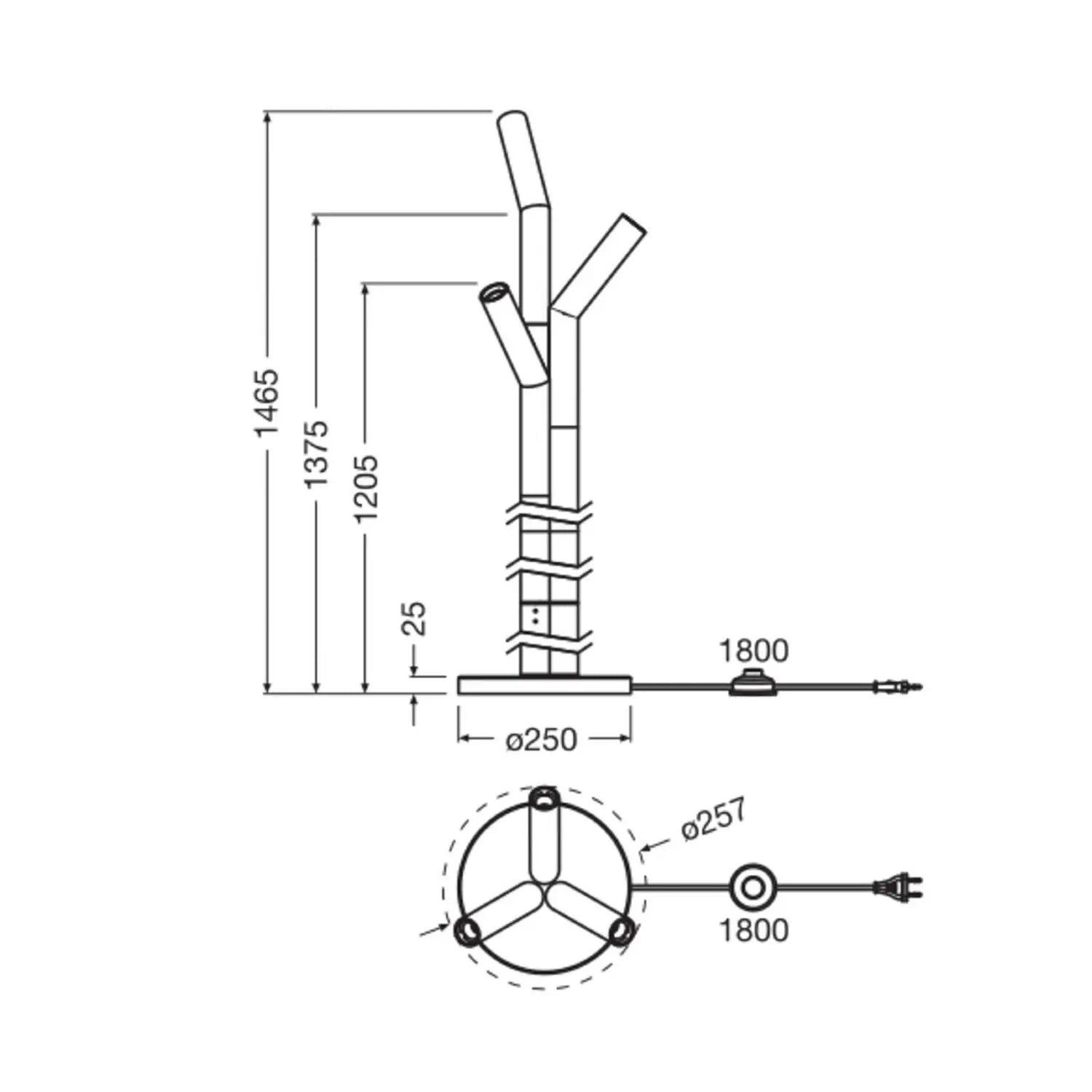 B-Ware Osram Stehleuchte Standlampe Decor Straw Bunt Stahl Wohnzimmer Lampe Leuchte - 4099854454981