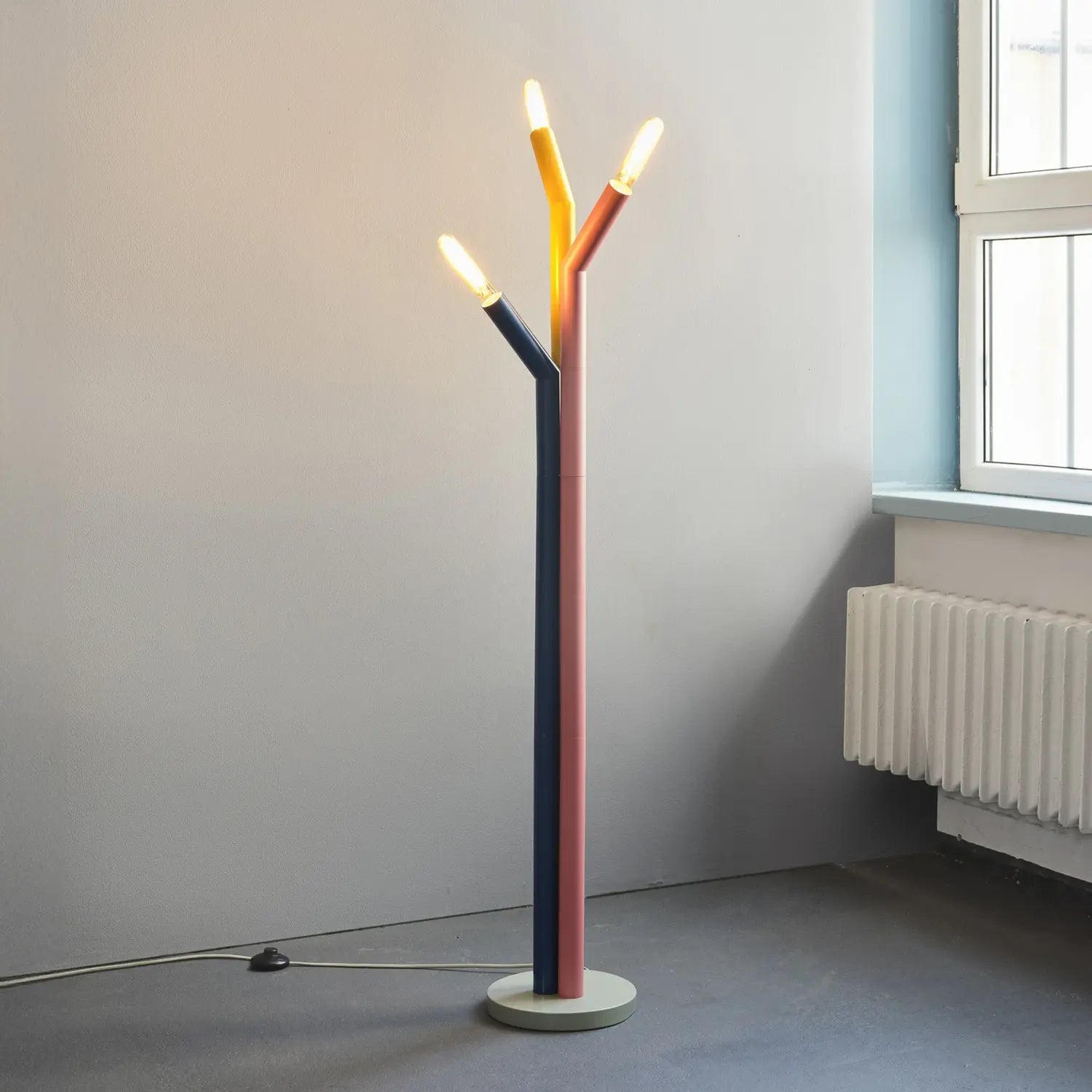 B-Ware Osram Stehleuchte Standlampe Decor Straw Bunt Stahl Wohnzimmer Lampe Leuchte - 4099854454981