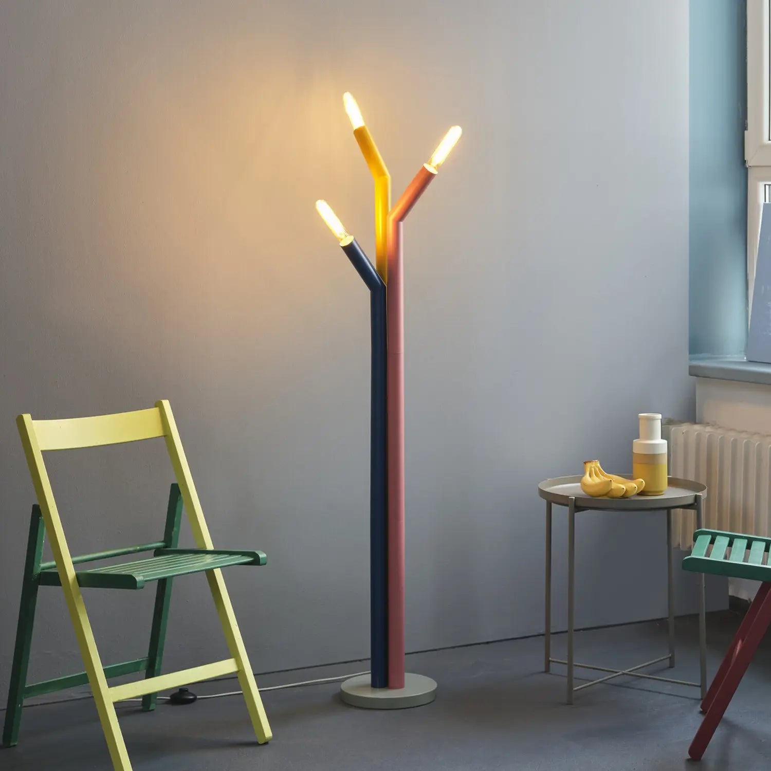 B-Ware Osram Stehleuchte Standlampe Decor Straw Bunt Stahl Wohnzimmer Lampe Leuchte - 4099854454981