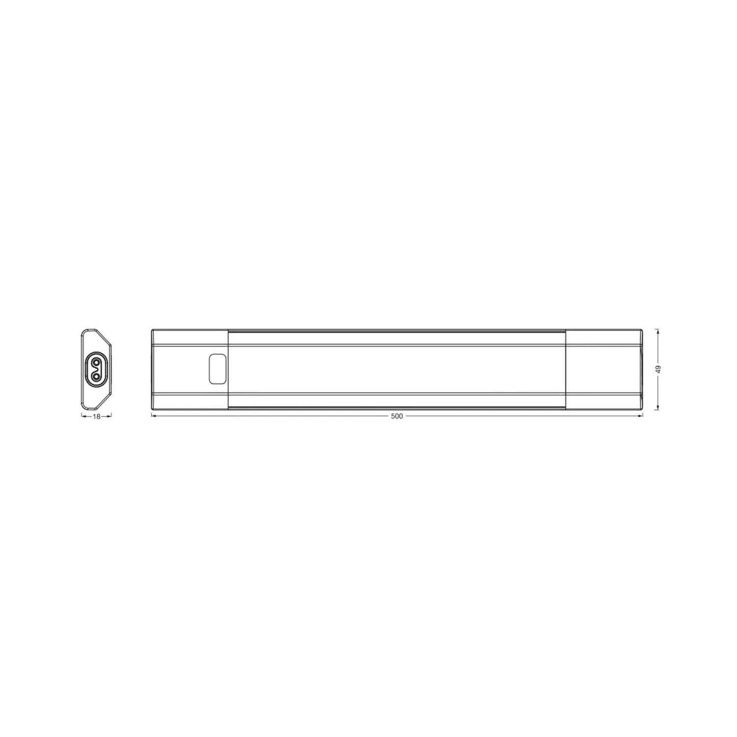 B-Ware Osram Unterbauleuchte Lichtleiste Led Sensorleuchte Linear Edge Weiß 50 Cm Cct - 4099854462993