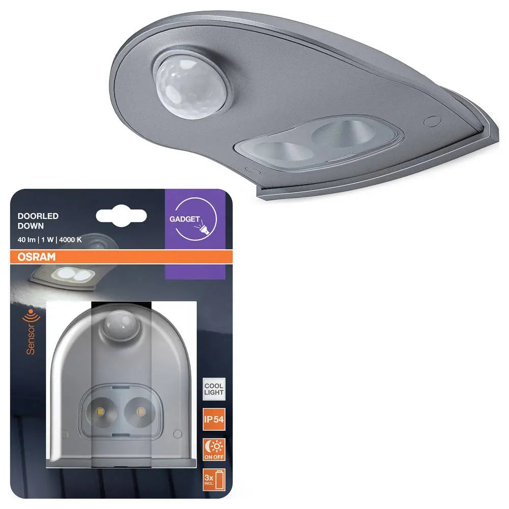 B-Ware Osram Nachtlicht Led Leuchte Bewegungsmelder Sensor Door Led Silber 2 Stück - 4099854531378