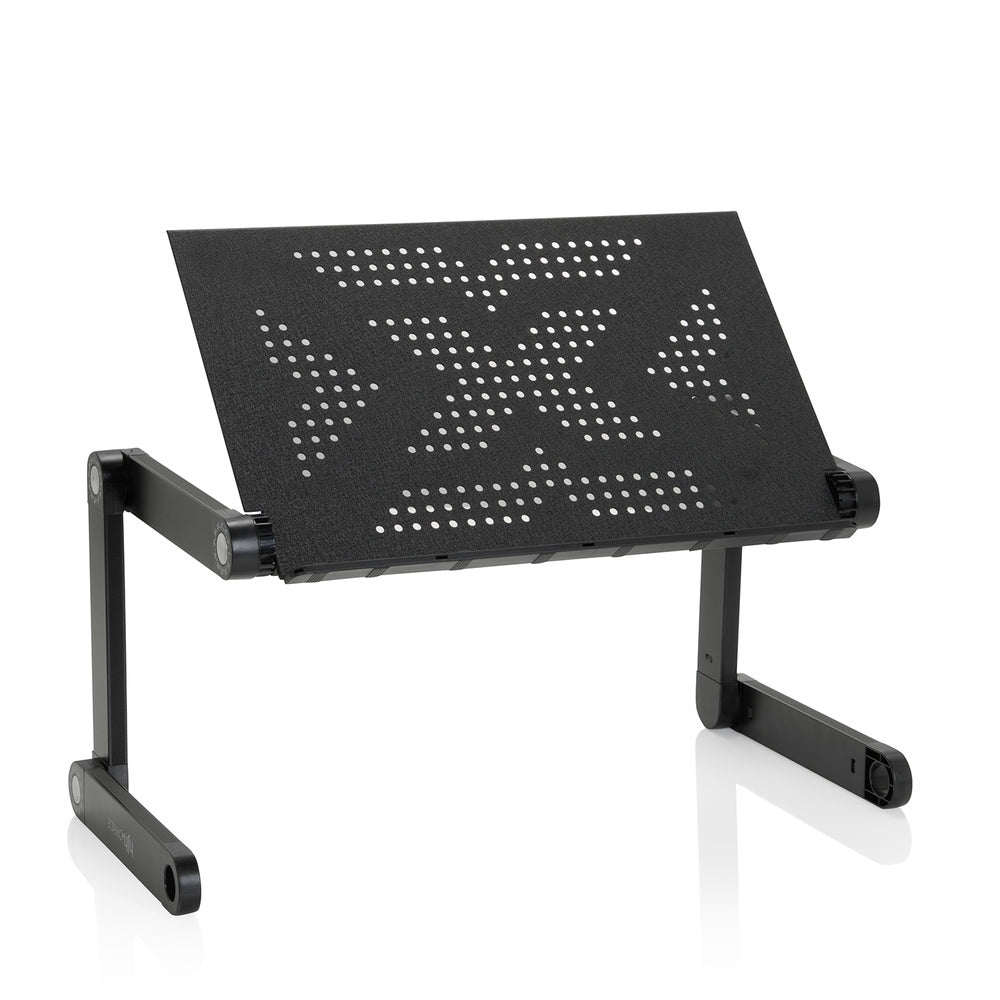 hjh OFFICE Sitz-Steh Schreibtischaufsatz Laptopständer klappbar Schwarz - 4064323013068