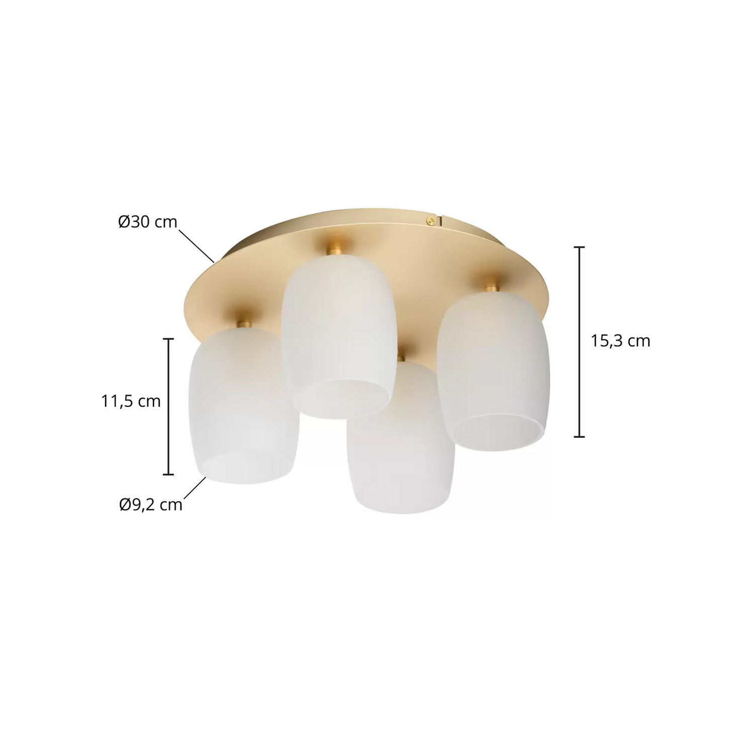 Lucande Taylan Deckenleuchte Rondell Deckenlampe Leuchte Innenbeleuchtung G9 B-Ware - 4251911757026