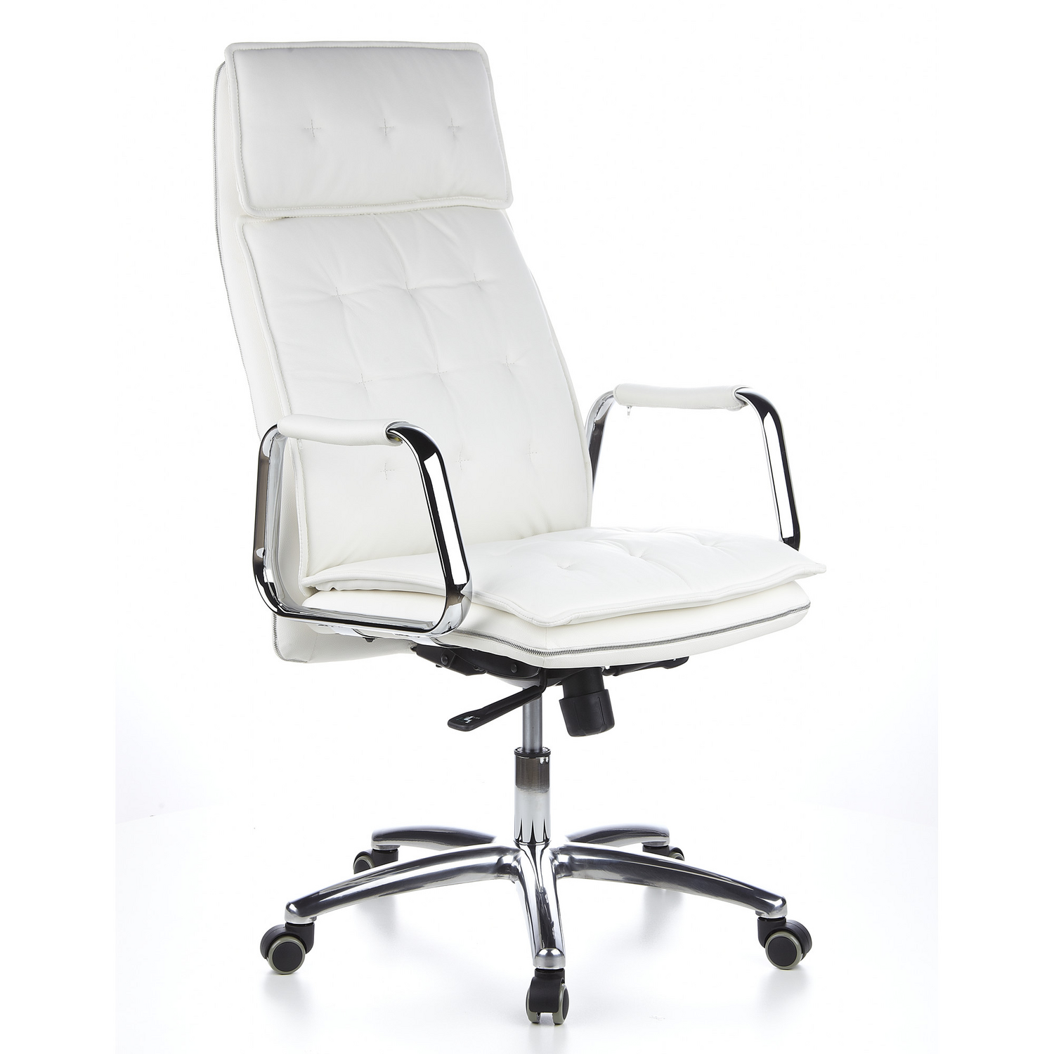 B-Ware Hjh Office Villa 20 Bürostuhl Chefsessel Leder Stuhl Nappaleder Elfenbein