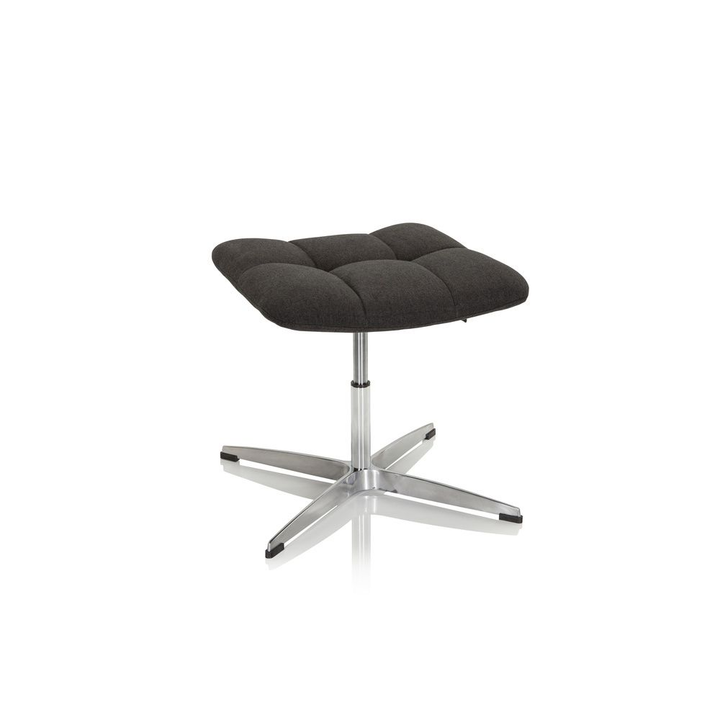 hjh OFFICE SARANTO Stoff Polsterhocker Hocker Bürostuhl Drehstuhl Drehhocker