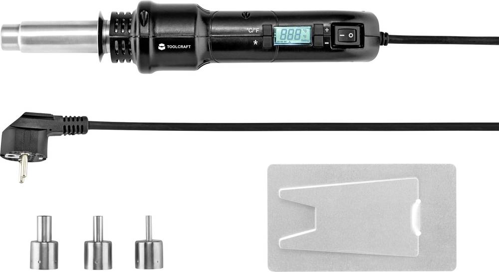 Toolcraft Entlötkolben SMD Heißluftkolben Entlöten Heißluft-Lötpistole 300 W - 4016139154923