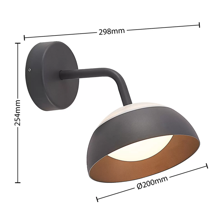 Lindby Bexley LED-Außenwandleuchte Wandleuchte Wandlampe Lampe Leuchte Spot