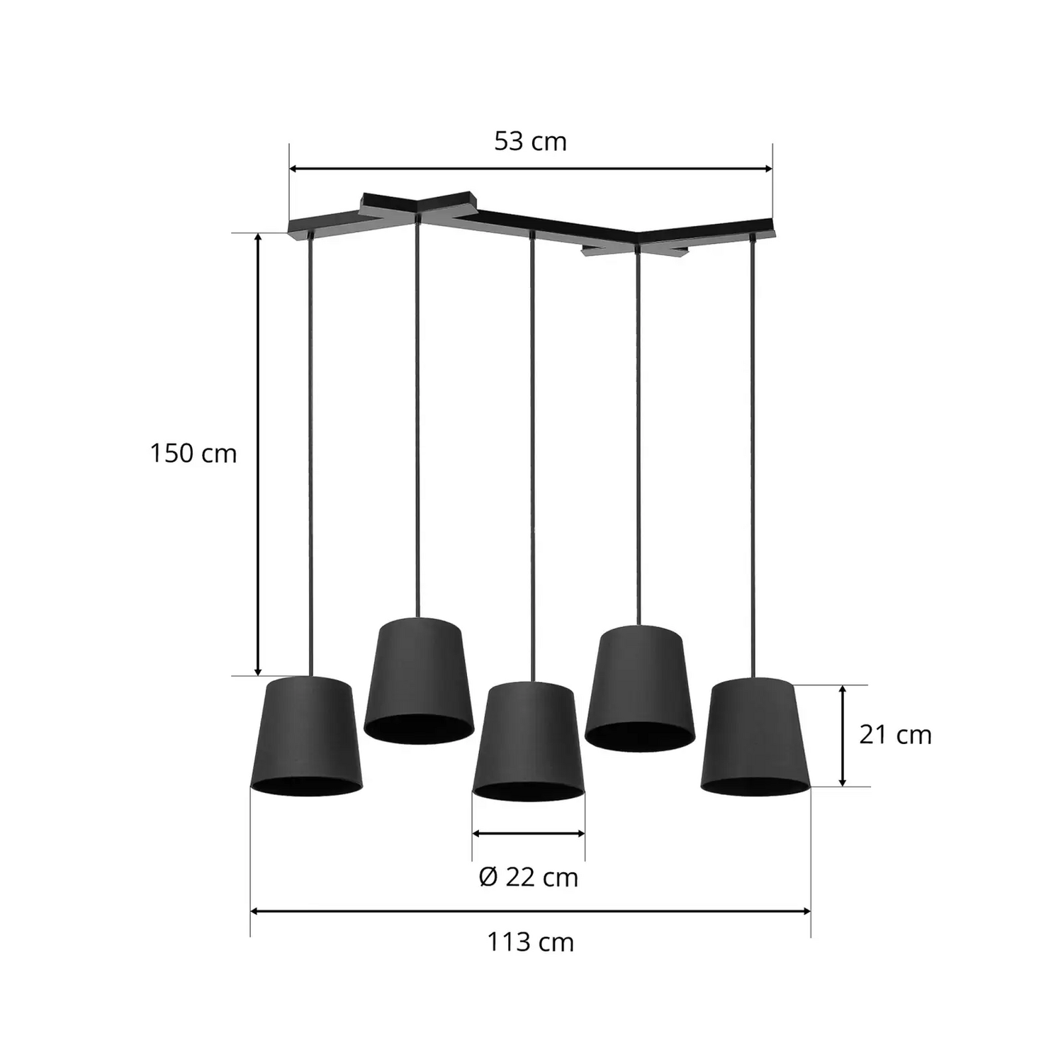 Lucande Thamila Hängeleuchte Hängelampe Leuchte Lampe Pendelleuchte Pendellampe B-Ware - 4251911746662