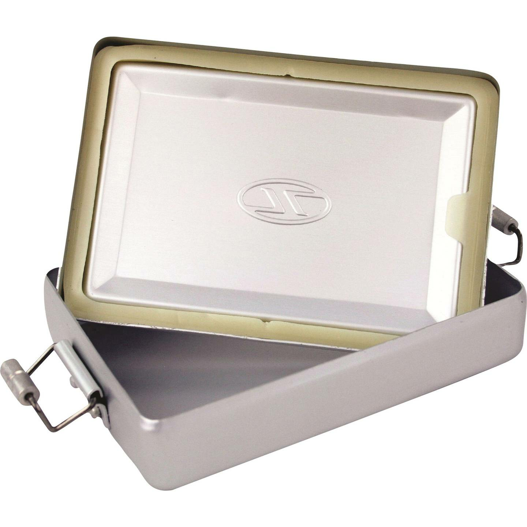 Highlander Outdoor Box Universalbox Aufbewahrung Lunchbox Schmukkasten Silber
