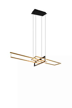 Suspension LED Trio Lighting Salinas, plafonnier LED, suspension LED dorée