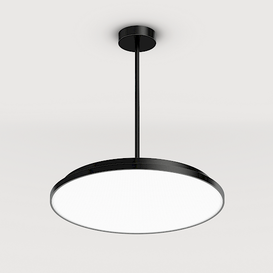 Lightnet LED-Pendel Basic-P7 Hängeleuchte Hängelampe schwarz 3.000 K Ø 60cm Seil