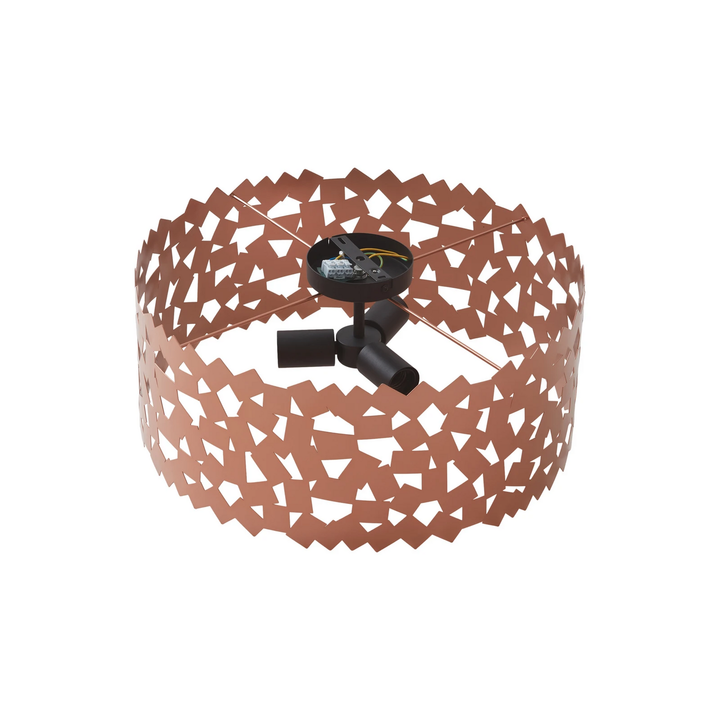 Lucande Deckenleuchte Aeloria kupfer Eisen Ø 50 cm E27 Deckenlampe Lampe Leuchte