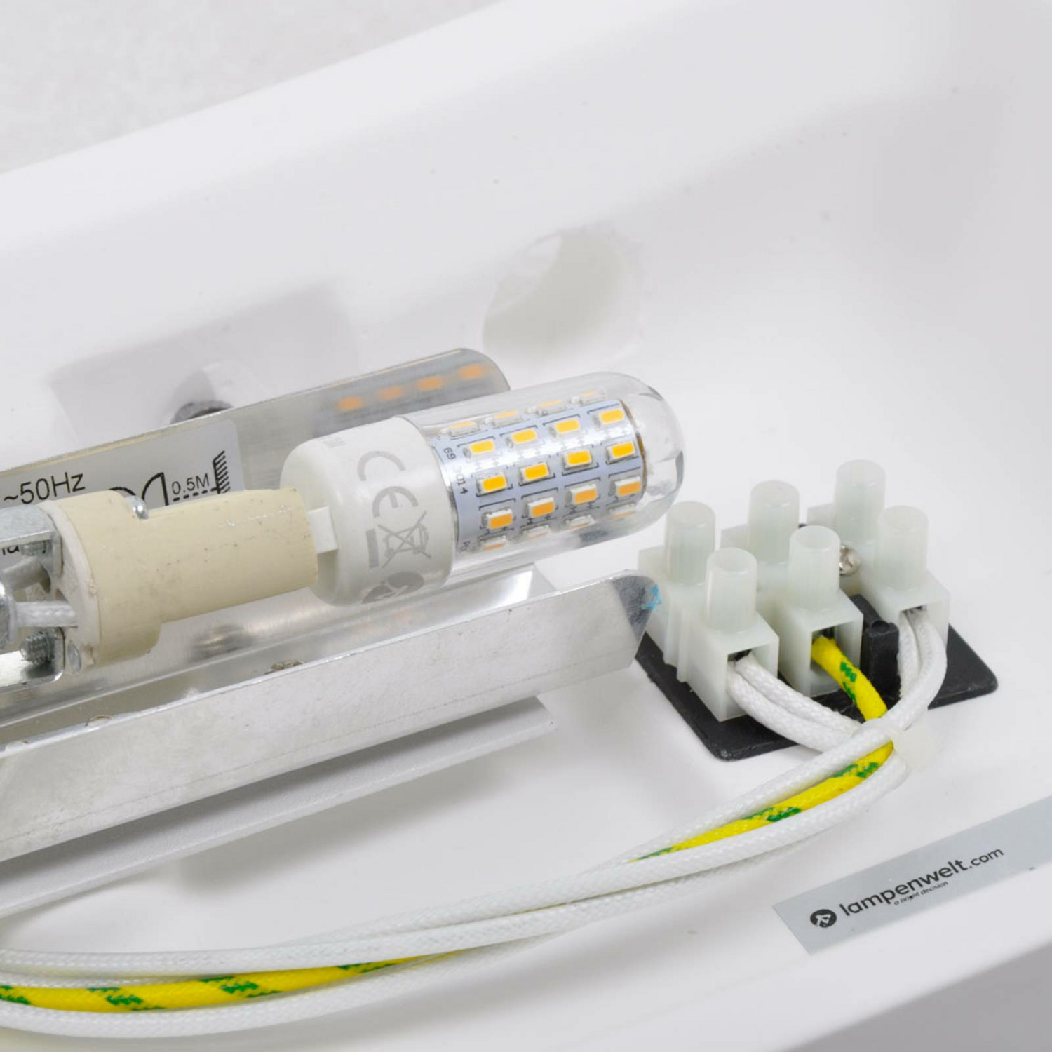 Lindby Wandleuchte Leander Wandlampe Wandlicht Lampe Leuchte G9 Weiß Bemalbar B-Ware - 6291105700931