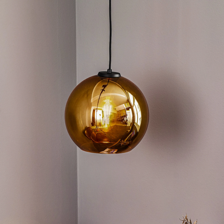 Nowodvorski Lighting Hängeleuchte Polaris Hängelampe E27 Verspiegeltes Glas Gold B-Ware - 5903139905794