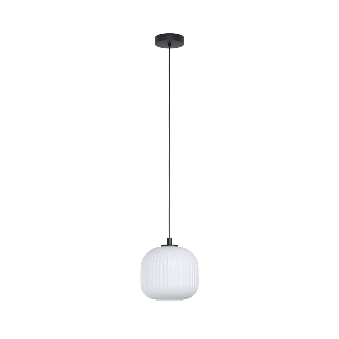 Eglo Hängeleuchte Mantunalle ø 20 Cm Schwarz Weiß Glas Deckenlampe Deckenleuc929 B-Ware