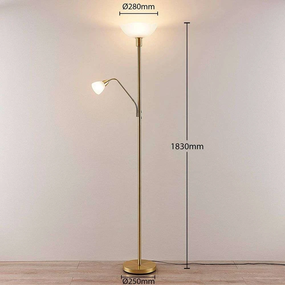 B-Ware Lindby Led Deckenfluter Jost Stehlampe Stehleuchte Leselampe Leuchte E27 E14905