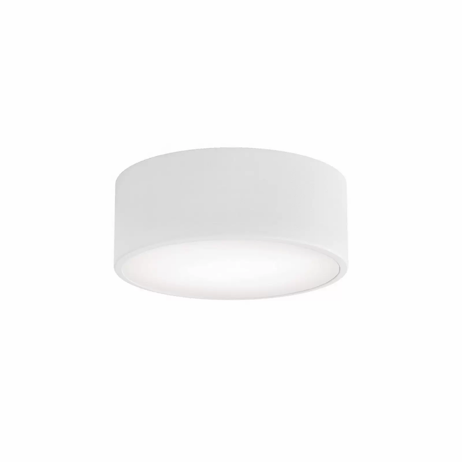 Plafonnier Cleo Ø 20 cm IP54 en métal blanc E27, spot