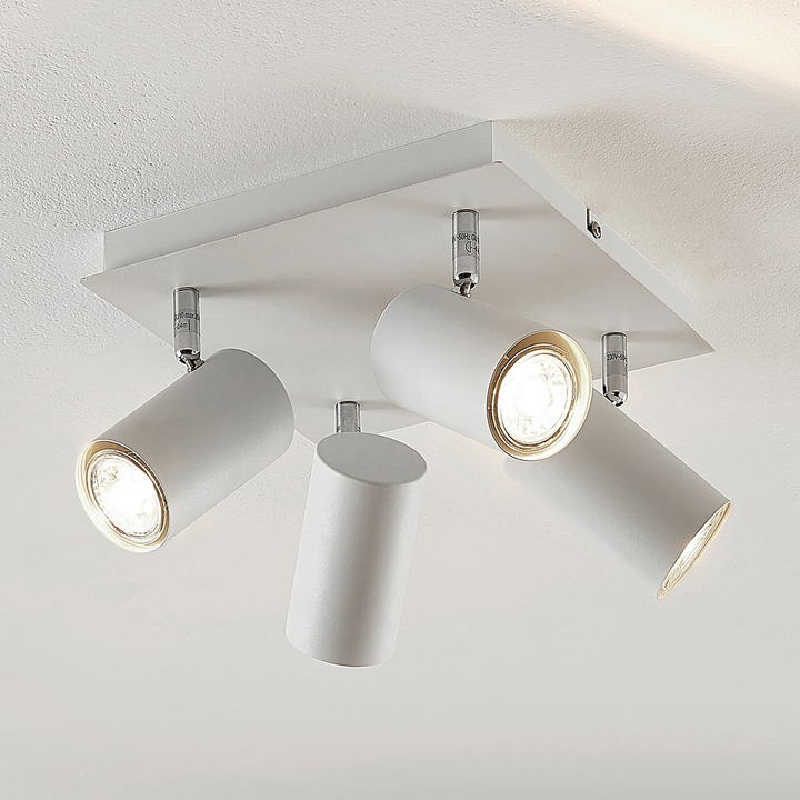 Lindby Joffrey Deckenlampe Wohnzimmerleuchte Deckenleuchte Dekolampe GU10 weiß