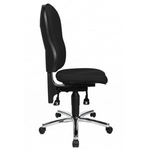 Topstar Bürostuhl Drehstuhl Wellnessstuhl Sitness Profi Schwarz Orthositz Stuhl