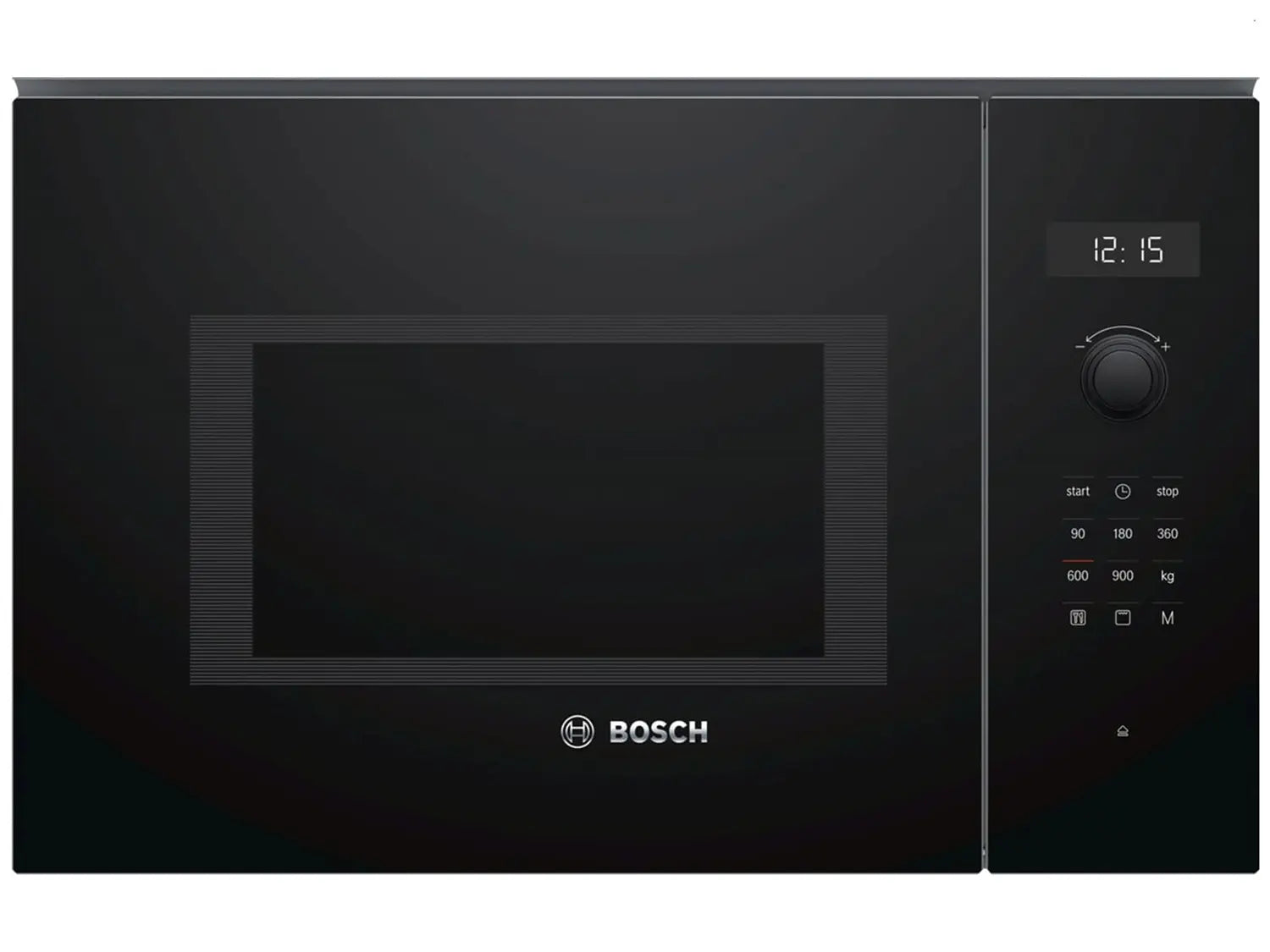 B-Ware Bosch Mikrowelle Backofen Grill Einbau Led Display Edelstahl Drehteller Schwarz - 424005039067