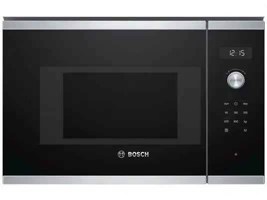 B-Ware Bosch Mikrowelle Einbaugerät Ofen Silber Garraum 20 Liter Lcd Timer 800 Watt - 4242005038732