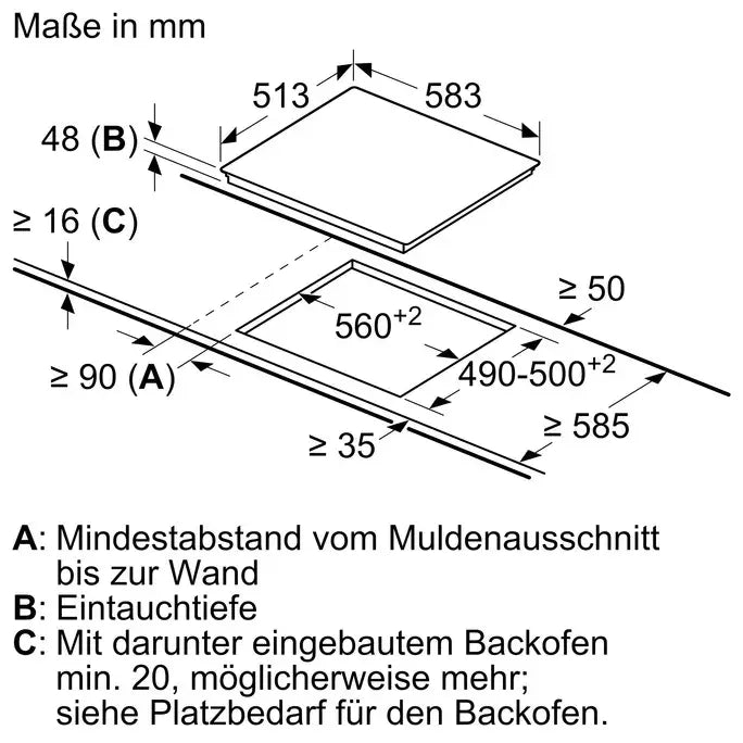 B-Ware Bosch Kochfeld Herdplatte Glaskeramik Serie 6 Elektro 60 Cm Schwarz Autark - 4242005283392
