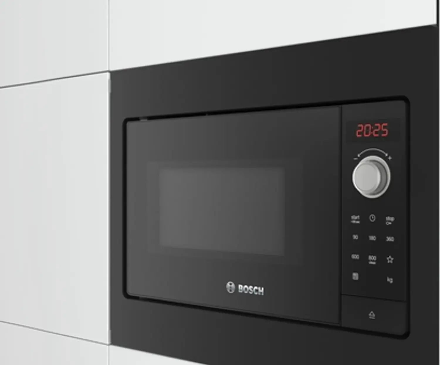 D-Ware Bosch Mikrowelle Einbaugerät Mikrowellenofen Schwarz Led Display Defektware - 4242005291243