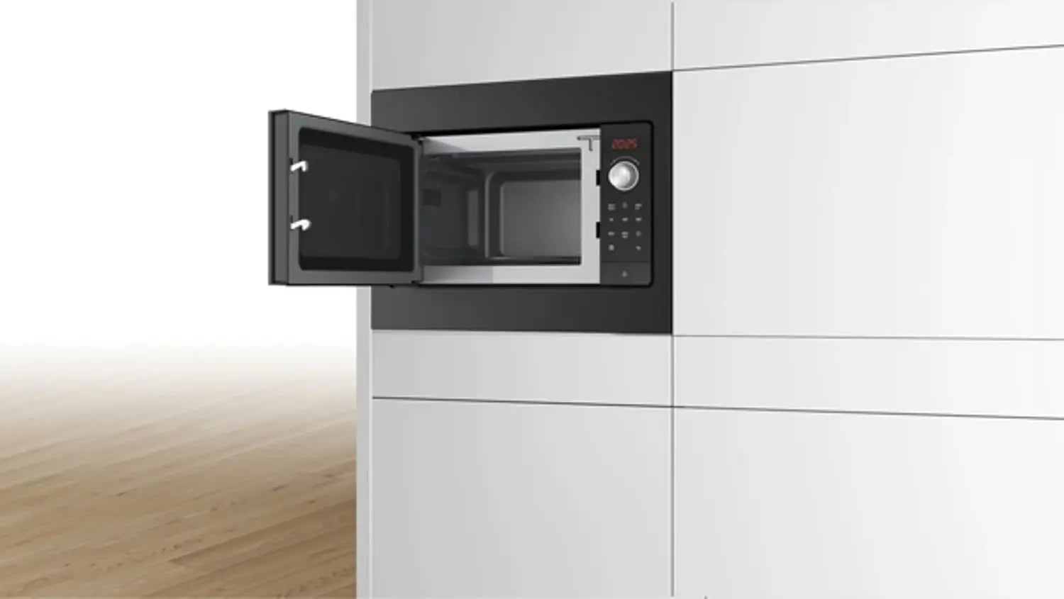 D-Ware Bosch Mikrowelle Einbaugerät Mikrowellenofen Schwarz Led Display Defektware - 4242005291243