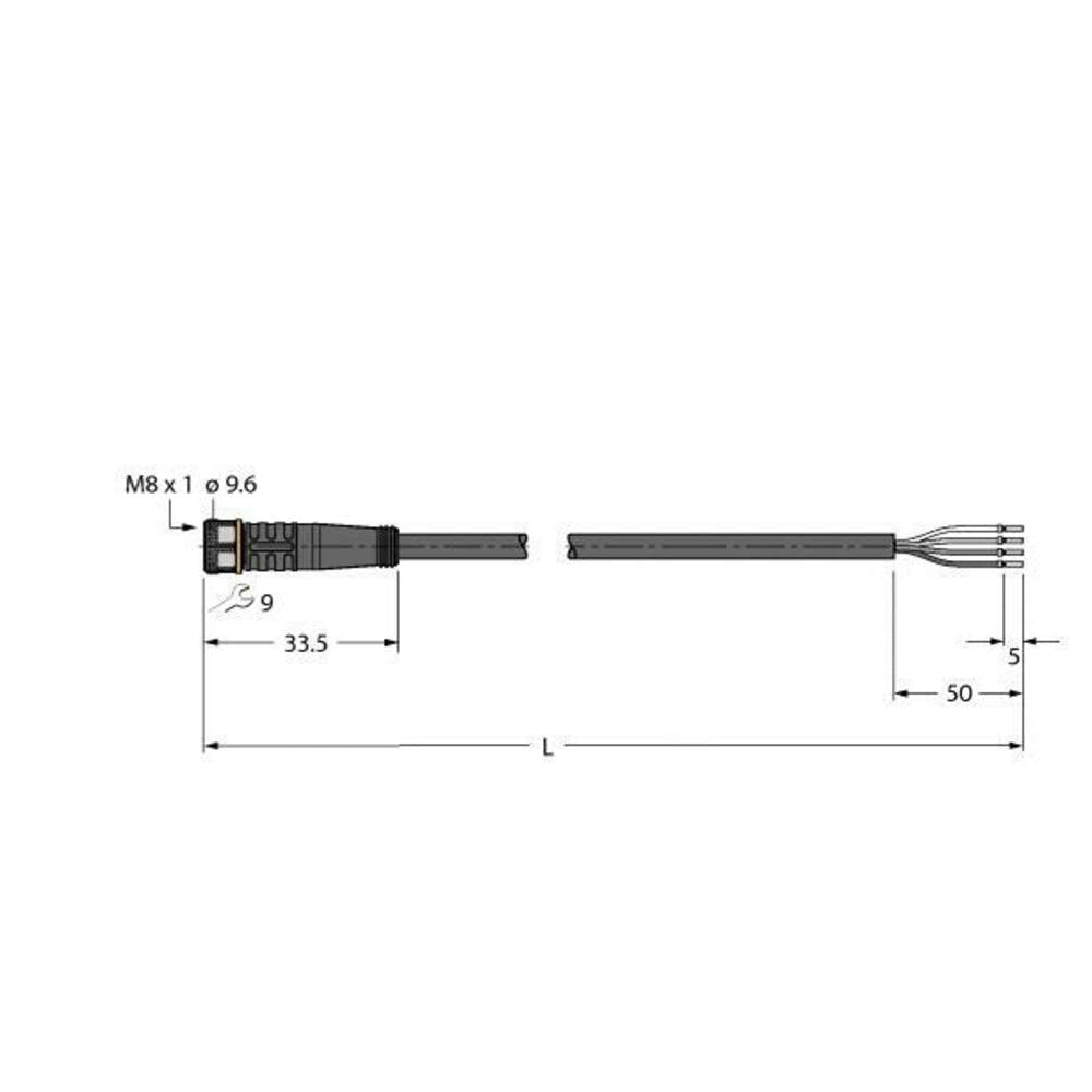 Turck 6629613 Sensor-/Aktor-Anschlussleitung Stecker Industriesteckverbinder