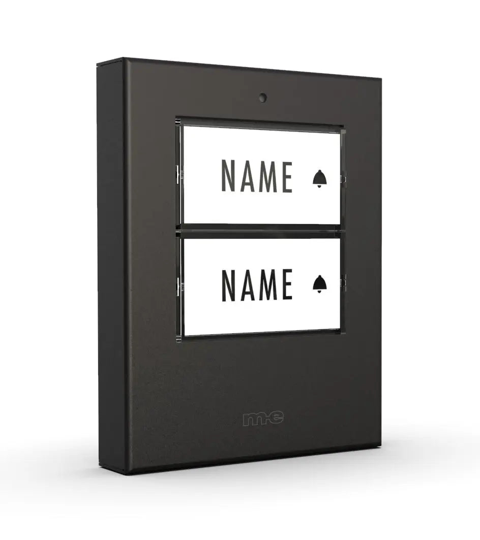 B-Ware M E Modern Electronics Klingeltaster Türgong 2 Familienhaus Edelstahl Anthrazit - 4250109135448