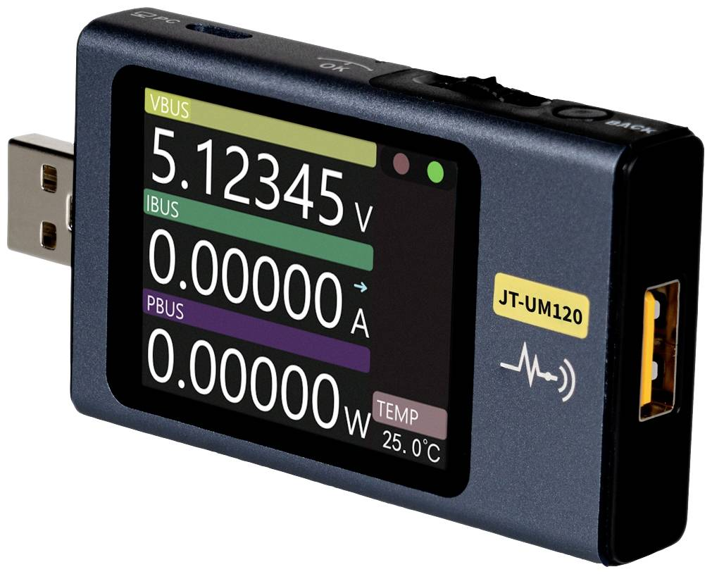 Joy It Jt Um120 Usb Multimeter Messgerät Spannungsmesser Strommessgerät Digital B-Ware - 4250236825939