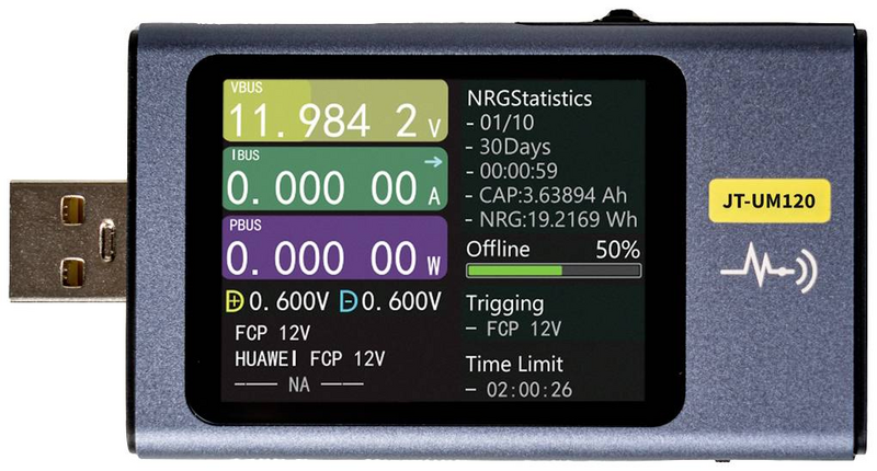 Joy It Jt Um120 Usb Multimeter Messgerät Spannungsmesser Strommessgerät Digital B-Ware - 4250236825939
