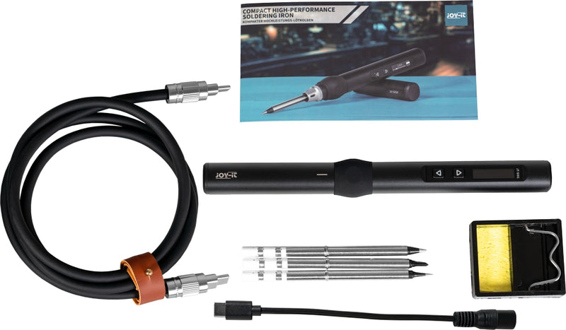 Joy It Lötkolben Lötwerkzeug Usb Pd Jt Si01 3 Spitzen 65 W Aluminium B-Ware - 4250236827384