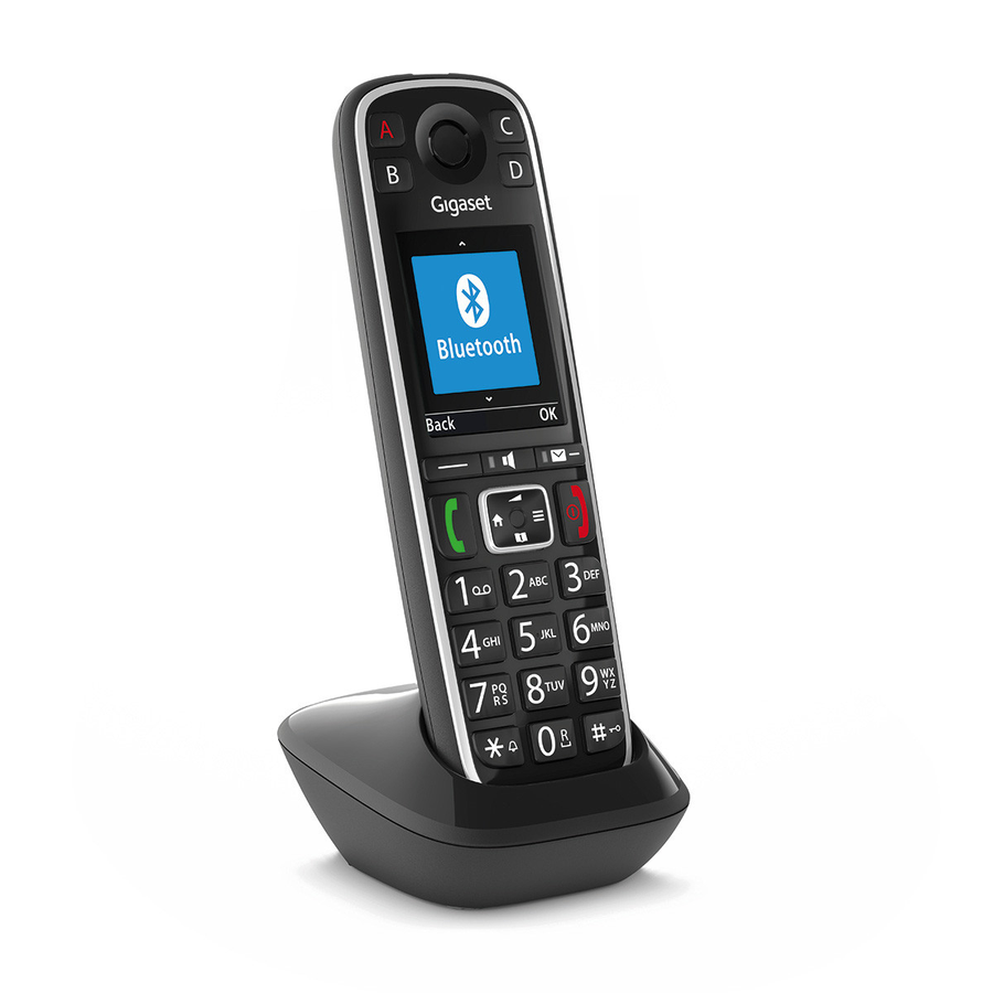 Gigaset E720 Hx Telefon Festnetzgerät Seniorentelefon Mobilteil Kabellos Schwarz B-Ware - 4250366859125